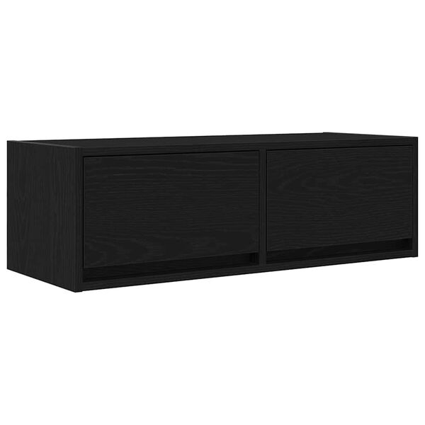 vidaXL TV skř&iacute;ňka Čern&yacute; dub 80x31x25,5 cm Dřevěn&aacute; konstrukce