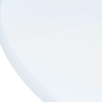 vidaXL 5dílný jídelní set masivní kaučukovník bílý