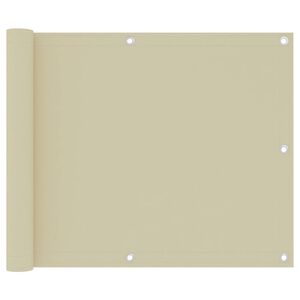 vidaXL Balk&oacute;nov&aacute; z&aacute;stěna kr&eacute;mov&aacute; 75 x 300 cm oxfordsk&aacute; l&aacute;tka