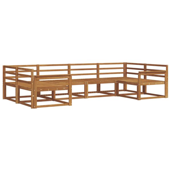 vidaXL Venkovn&iacute; pohovkov&aacute; souprava 6 pcs Př&iacute;rodn&iacute;