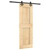 vidaXL Posuvn&eacute; dveře Přirozen&aacute; a čern&aacute; 70 x 210 cm