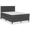 vidaXL Postel boxspring tmavě &scaron;ed&aacute; textil 140 x 200 cm