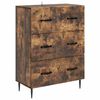 vidaXL Skř&iacute;ň se z&aacute;suvkami Kouřov&yacute; dub 66 x 34,5 x 89,5 cm
