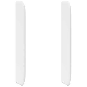 vidaXL U&scaron;i čela postele B&iacute;l&aacute; PVC
