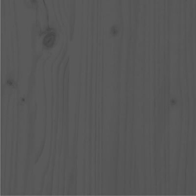 vidaXL Rám postele šedý masivní borovice 90 x 200 cm