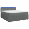 vidaXL Postel boxspring s matrac&iacute; Tmavě &scaron;ed&aacute; 140 x 200 cm Textil