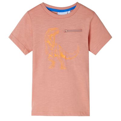 Dětské tričko s krátkým rukávem světle oranžové 92