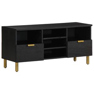 vidaXL TV skř&iacute;ňka čern&aacute; 100 x 33 x 46 cm kompozitn&iacute; dřevo