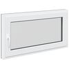 vidaXL Okeno do suter&eacute;nu RISOR 110 x 50 cm PVC a sklo Antracitov&aacute;