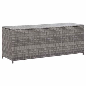 vidaXL Zahradn&iacute; &uacute;ložn&yacute; box &scaron;ed&yacute; 150 x 50 x 60 cm polyratan