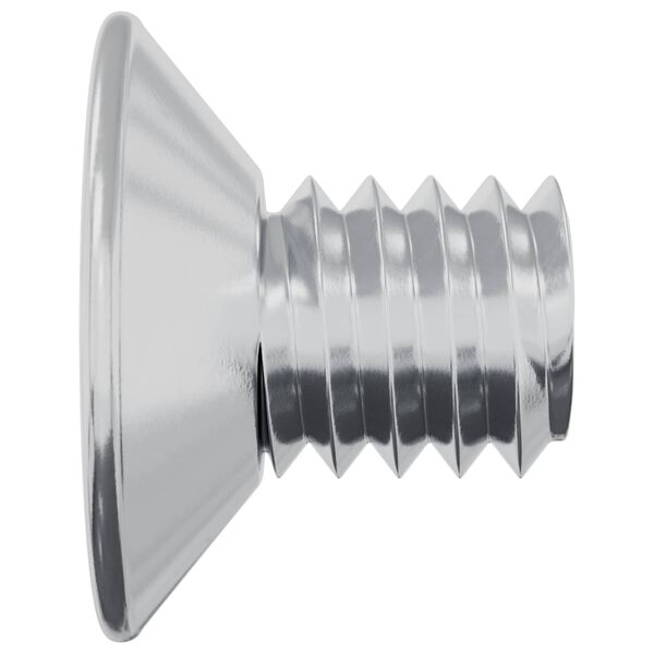 vidaXL Hřeb&iacute;ky s opatřenou hlavou 2 pcs Stř&iacute;brn&aacute; M4 x 6 mm Ocel