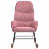 vidaXL Houpac&iacute; křeslo růžov&eacute; samet