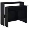 vidaXL Barov&yacute; stůl se 2 stoln&iacute;mi deskami čern&yacute; 130 x 40 x 120 cm