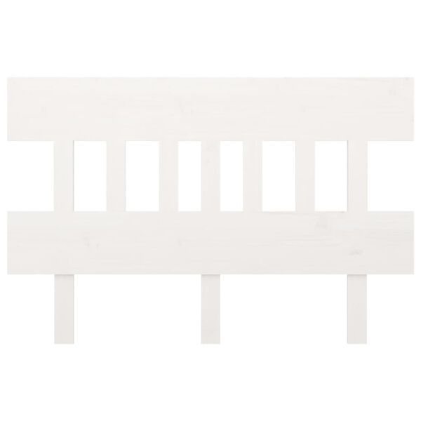 vidaXL Čelo postele b&iacute;l&eacute; 123,5 x 3 x 81 cm masivn&iacute; borovice