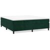 vidaXL Box spring postel s matrac&iacute; tmavě zelen&aacute; 160x200 cm samet