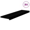 vidaXL N&aacute;&scaron;lapy na schody 4 ks hnědo-čern&eacute; 90x30x2 cm masivn&iacute; dub