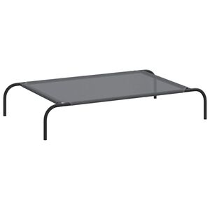 vidaXL Vyv&yacute;&scaron;en&yacute; pel&iacute;&scaron;ek pro psy &scaron;ed&yacute; 110x65x20 cm Textil&eacute;n a ocel