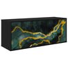 vidaXL N&aacute;stěnn&aacute; TV skř&iacute;ň WIJHE 102 x 33 x 40 cm Čern&yacute; dub