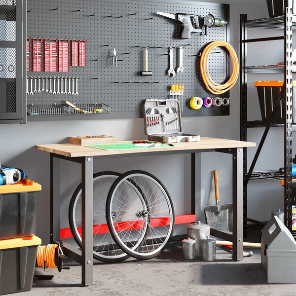 vidaXL Pracovn&iacute; stůl 140 x 60 x 81,5 cm masivn&iacute; dubov&eacute; dřevo