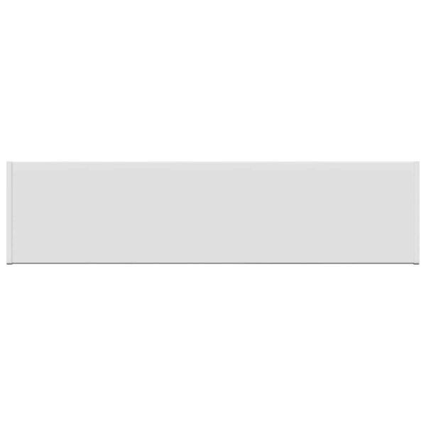 vidaXL Parapet okna B&iacute;l&aacute; 60 x 25 x 4,5 cm PVC