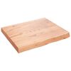 vidaXL Stoln&iacute; deska světle hněd&aacute; 60x50x(2-6)cm o&scaron;etřen&yacute; masivn&iacute; dub