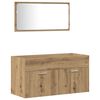 vidaXL 4d&iacute;ln&aacute; koupelnov&aacute; sestava dub artisan kompozitn&iacute; dřevo