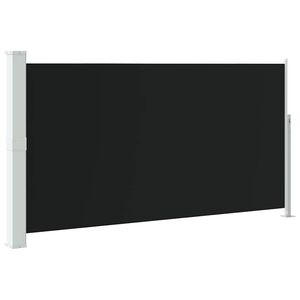 vidaXL Zatahovac&iacute; bočn&iacute; mark&yacute;za/z&aacute;stěna na terasu 170 x 300 cm čern&aacute;