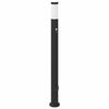 vidaXL Sloupkov&eacute; sv&iacute;tidlo se senzorem a z&aacute;suvkou 110 cm nerezov&aacute; ocel IP44