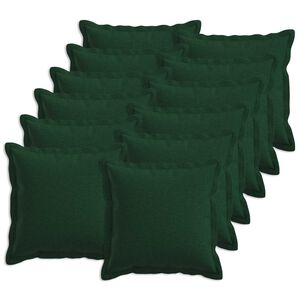 vidaXL Povlak na pol&scaron;t&aacute;ř 12 ks HOUTEN Tmavě zelen&aacute; 40 x 40 cm