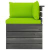 vidaXL 4d&iacute;ln&aacute; zahradn&iacute; sedac&iacute; souprava z palet + podu&scaron;ky borov&eacute; dřevo
