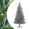 vidaXL Uměl&yacute; v&aacute;nočn&iacute; stromeček se sněhem a LED osvětlen&iacute;m 240 cm