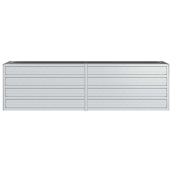 vidaXL Zahradn&iacute; vyv&yacute;&scaron;en&yacute; z&aacute;hon 160x40x45 cm pozinkovan&aacute; ocel stř&iacute;brn&yacute;