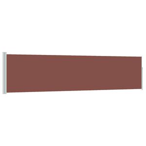 vidaXL Zatahovac&iacute; bočn&iacute; mark&yacute;za/z&aacute;stěna na terasu 120 x 500 cm hněd&aacute;