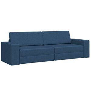 vidaXL Pohovka na span&iacute; N&aacute;mořnick&aacute; modr&aacute; 245 x 78 x 77 cm textil