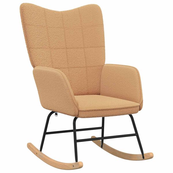 vidaXL Houpac&iacute; křeslo B&eacute;žov&aacute; Sherpa l&aacute;tka