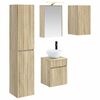 vidaXL Sada koupelnov&yacute;ch skř&iacute;něk 5 pcs Dub sonoma 43 x 16 x 62,5 cm
