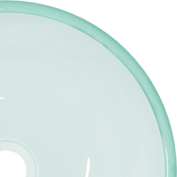 vidaXL Umyvadlo tvrzené sklo 35 x 12 cm mléčné