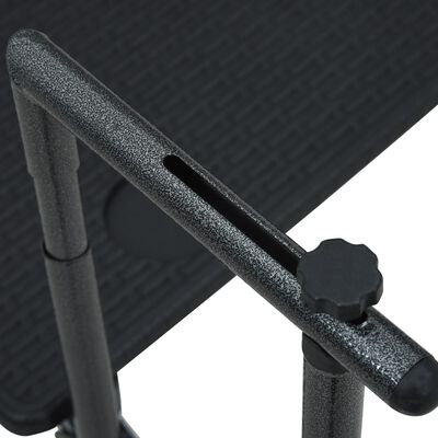 vidaXL Závěsný stůl na balkon černý 60x64x83,5 cm plast imitace ratanu