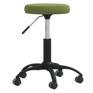 vidaXL Mas&aacute;žn&iacute; stolička samet světle zelen&aacute;