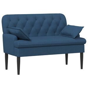vidaXL Pohovka s knofl&iacute;kov&yacute;m pro&scaron;&iacute;v&aacute;n&iacute;m Modr&aacute; 111 x 68 x 80 cm Textil