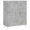 vidaXL Skř&iacute;ň highboard betonově &scaron;ed&aacute; 69,5x34x180 cm kompozitn&iacute; dřevo