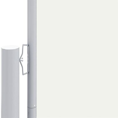 vidaXL Zatahovací boční markýza krémová 180 x 600 cm