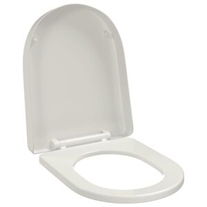 B&iacute;l&eacute; WC sed&aacute;tko s pomal&yacute;m skl&aacute;pěn&iacute;m čtvercov&eacute;