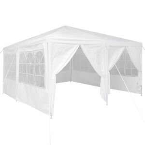 vidaXL Party Stan B&iacute;l&aacute; 400 x 400 x 266 cm Polyethylen