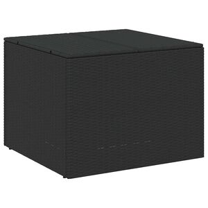 vidaXL Zahradn&iacute; &uacute;ložn&yacute; box čern&yacute; 291 l polyratan