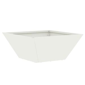 vidaXL Zahradn&iacute; pěstebn&iacute;k B&iacute;l&aacute; 35 x 35 x 15 cm Studen&aacute; v&aacute;lcovan&aacute; ocel