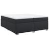 vidaXL Box spring postel s matrac&iacute; čern&aacute; 200x200 cm uměl&aacute; kůže
