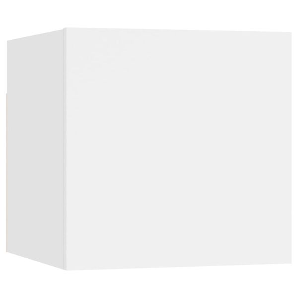 vidaXL 10d&iacute;ln&yacute; set TV skř&iacute;něk b&iacute;l&yacute; kompozitn&iacute; dřevo