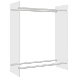 vidaXL Stojan na palivov&eacute; dř&iacute;v&iacute; průhledn&yacute; 80x35x100 cm tvrzen&eacute; sklo