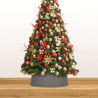 vidaXL Podložka pod vánoční stromek hnědá Ø 65 x 19,5 cm